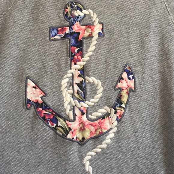 Short sleeve sweatshirt Jcrew anchor - Picture 3 of 3