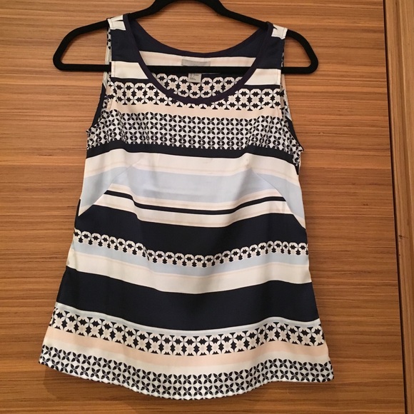 Silky pattern printed work tank top