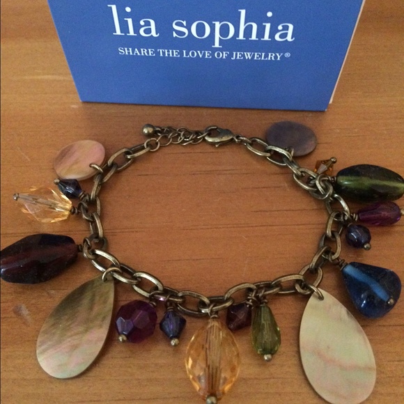 Lia Sophia mother of pearl bracelet
