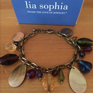 Lia Sophia mother of pearl bracelet