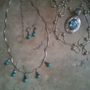 **bundle for athenacancer***  sterling silver turq