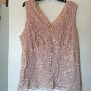 Bundle hold -Lace sleeveless shirt size 1x
