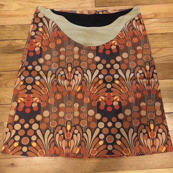 Zara retro print skirt size medium - Picture 1 of 4