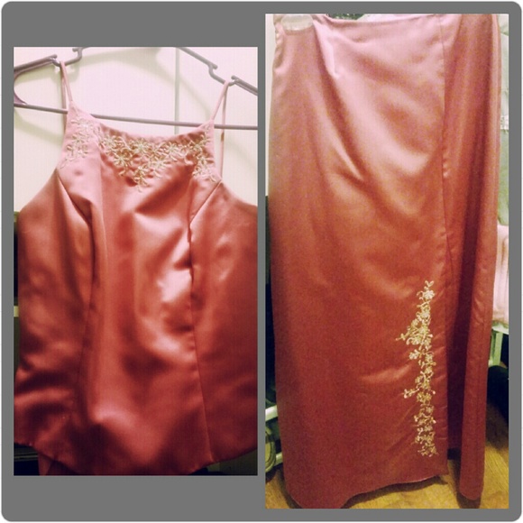 2 piece formal dress