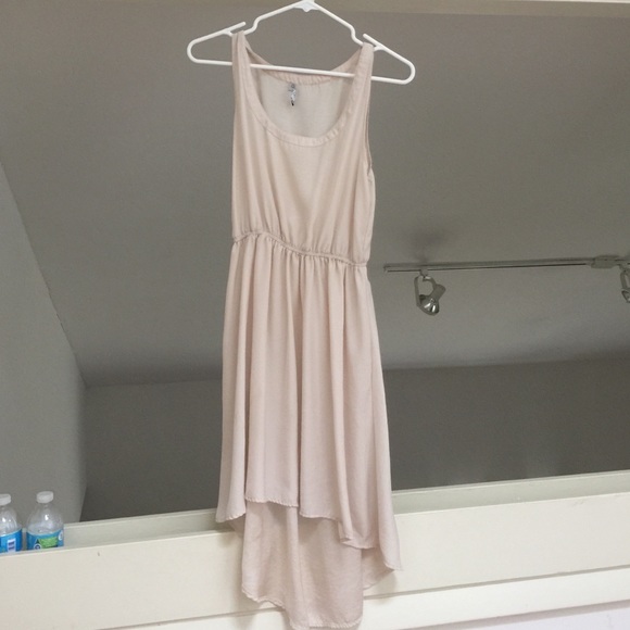 Cream high low dress💥