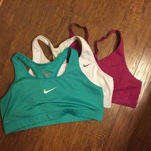 Lot of 3 Nike Sports Bras