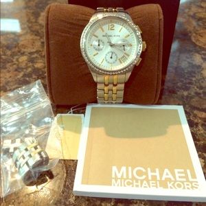 Michael Kors Gold and Silver Watch