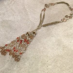 WHBM tassel necklace