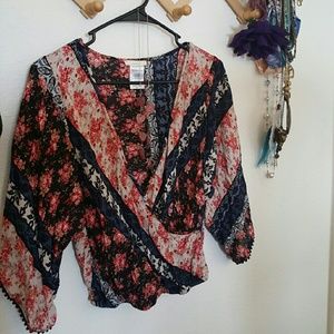 Boho Vintage Floral Top