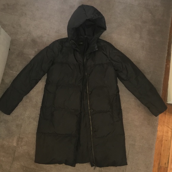 J. Crew Jackets & Blazers - J. Crew charcoal puffer coat in small