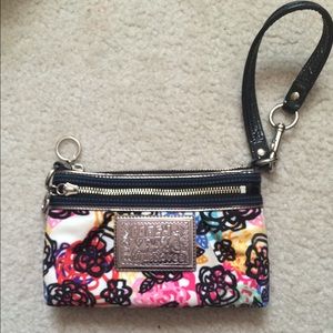 Coach poppy wristlets