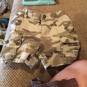 Camo shorts size 12 month