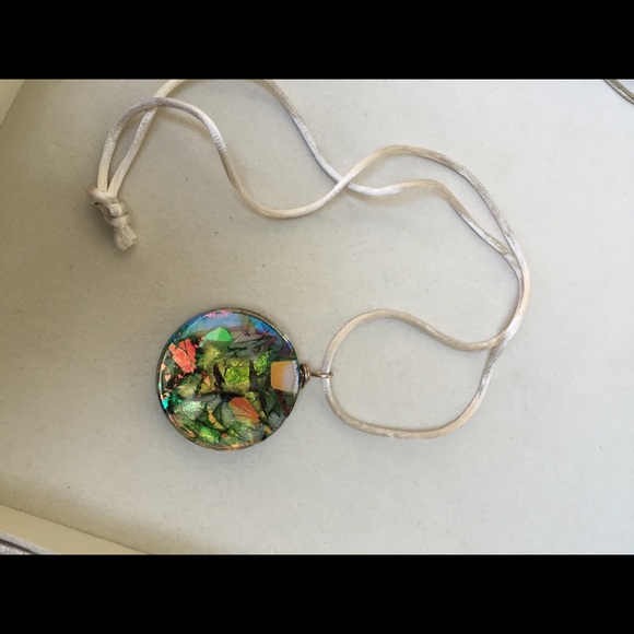 Gorgeous hand made glass pendant
