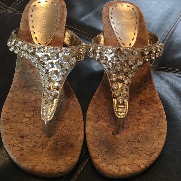 Gianni Bini gold wedges