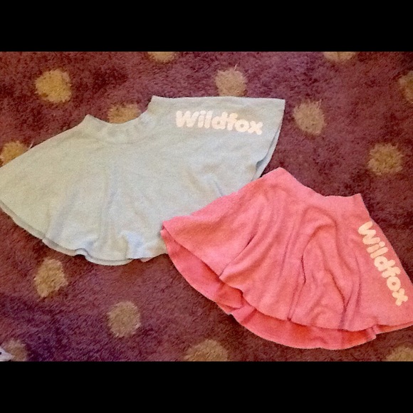 BUNDLE! Pink AND blue VINTAGE SPORT MINI SKIRT.