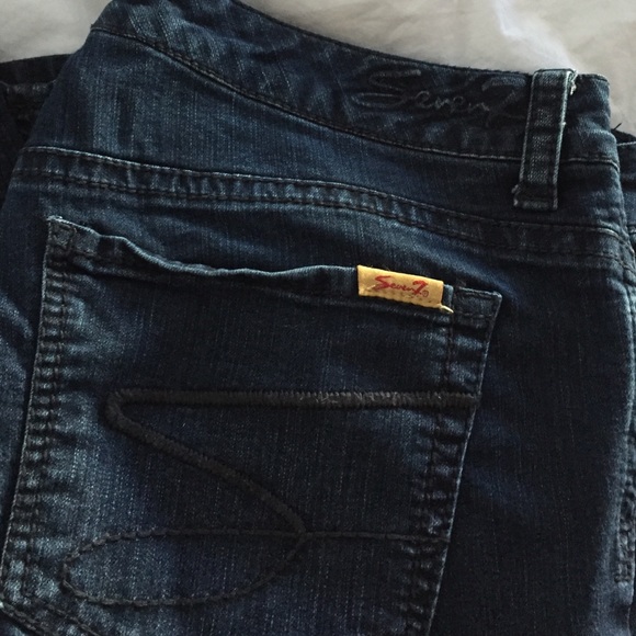 Seven7 stretch skinny jean 18 regular dark denim