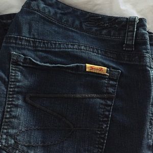 Seven7 stretch skinny jean 18 regular dark denim