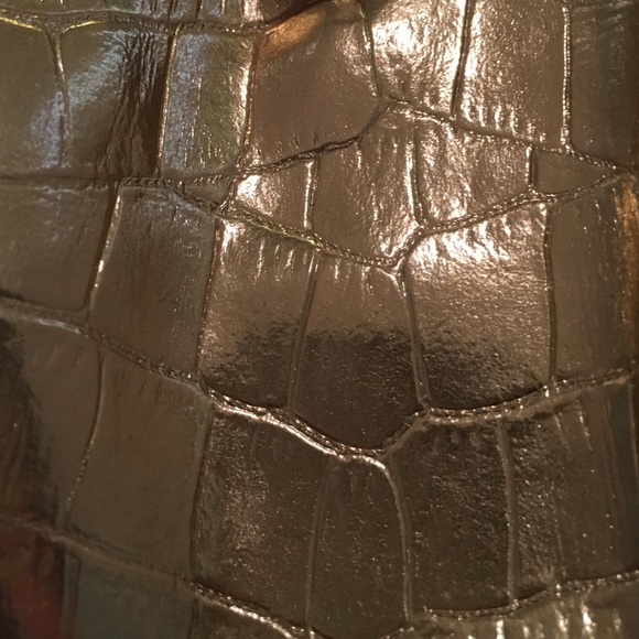 Gold Leather Clutch - Picture 2 of 3