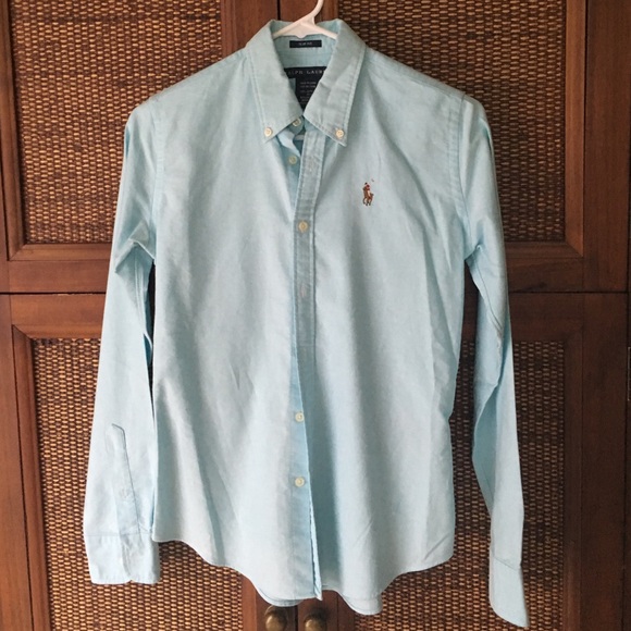 Light Blue Polo Ralph Lauren button down slim fit