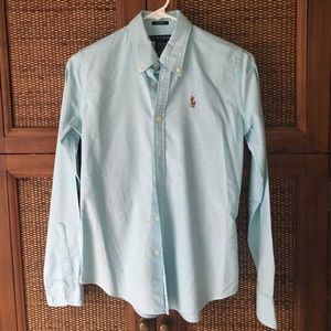 Light Blue Polo Ralph Lauren button down slim fit