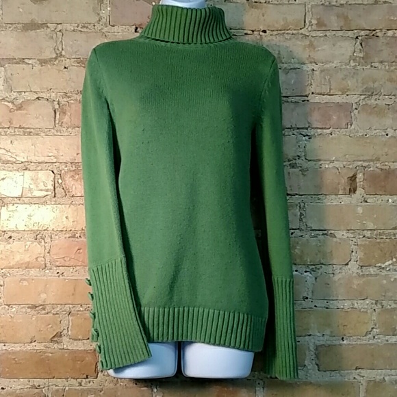 Green Banana Republic Turtleneck Sweater
