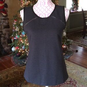 J.Crew charcoal grey sleeveless top. NWT