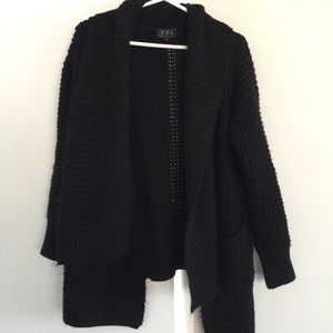 Chunky knit black sweater