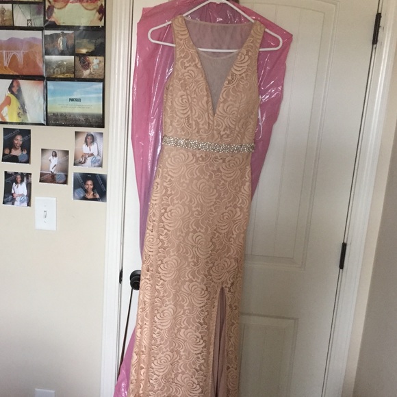 Macy's Lace Formal Dress - Picture 2 of 4
