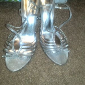 Silver sandals