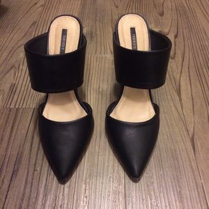 Forever 21 black open back heels