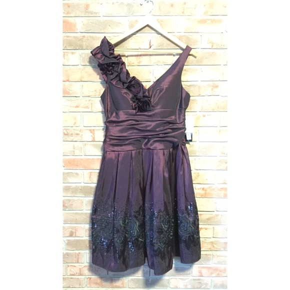 SL Fashions Dresses & Skirts - 2/$30 NEW Elegant petite Purple Classy Party Dress