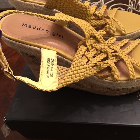 Madden girl wedge sandals. Never worn