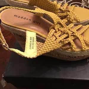 Madden girl wedge sandals. Never worn