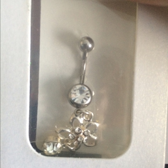 Floral belly ring