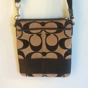 Coach monogram black crossbody