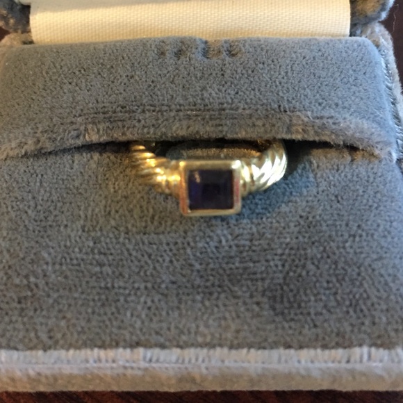 Vintage David Yurman gold/amethyst ring