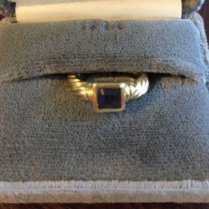 Vintage David Yurman gold/amethyst ring