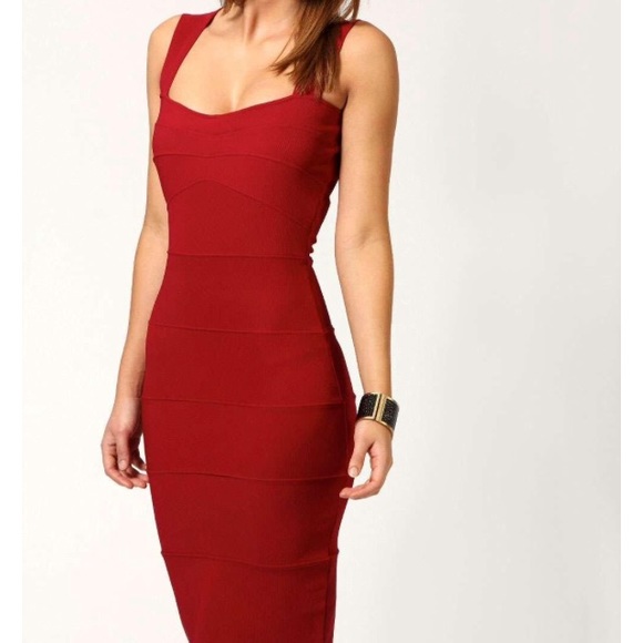 White body con dress