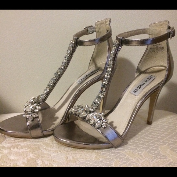 Silver Rhinestone Shoes