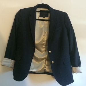 J Crew Navy Schoolboy Blazer