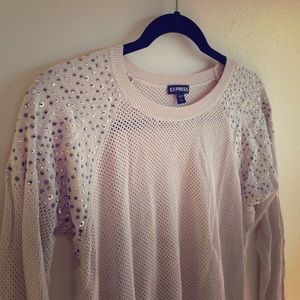 GONE AFTER JAN 31! Sweater w/Jeweled Shoulders