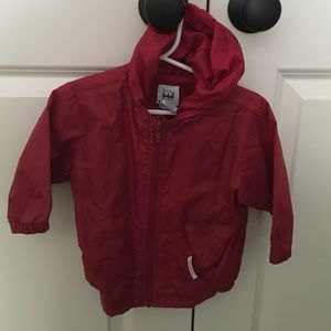 Baby gap red rain coat