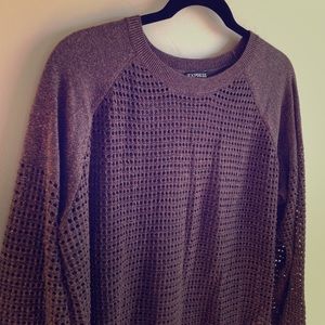 GONE AFTER JAN 31! Brown Open Weave w/Gold