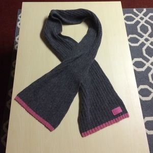 Coach Grey and Pink scarf