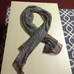 Animal print scarf