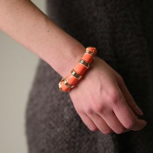 JCrew neon orange bangle