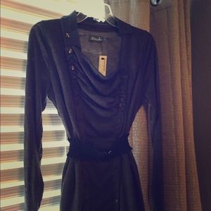 Maude dress. Large. Belted. Button down.