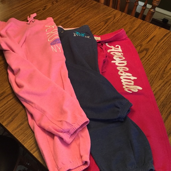 Justice Pants - 3 pairs/Aeropostale and justice sweats