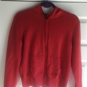 Eileen Fisher hooded sweater.