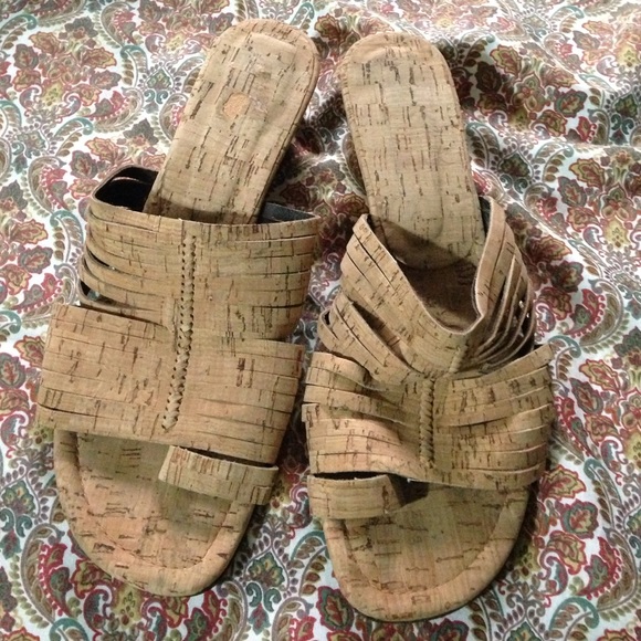 Donald Pliner cork wedge sandal size 9.5M
